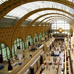 Station de trains parisienne. מוזיאון דורסיי-פאריז